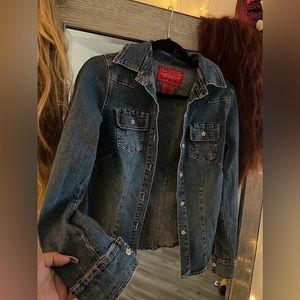 Jean Jacket w Pink Trimming 💕